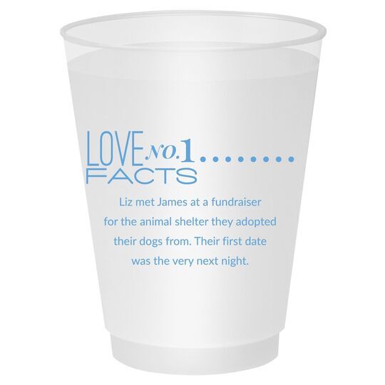 Just the Love Facts Shatterproof Cups